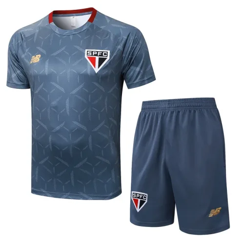 2025-26 Sao Paulo Grey Training Short Suit #D25118