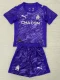 25-26 Marseille Purple Goalkeeper Kids Soccer Jersey