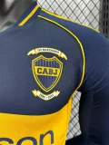 25-26 Boca Juniors Home Long Sleeve Player Version Soccer Jersey (长袖球员)
