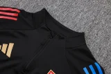 25-26 Lyon Black Half Pull Tracksuit (半拉链)