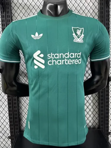 25-26 LIV Dark Blue Green Player Version Soccer Jersey