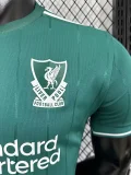 25-26 LIV Dark Blue Green Player Version Soccer Jersey