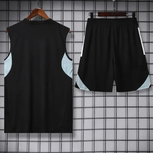25-26 Inter Miami Black Tank top and shorts suit