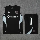 25-26 Inter Miami Black Tank top and shorts suit