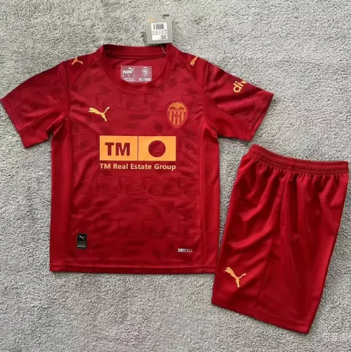 25-26 Valencia Away Kids Soccer Jersey