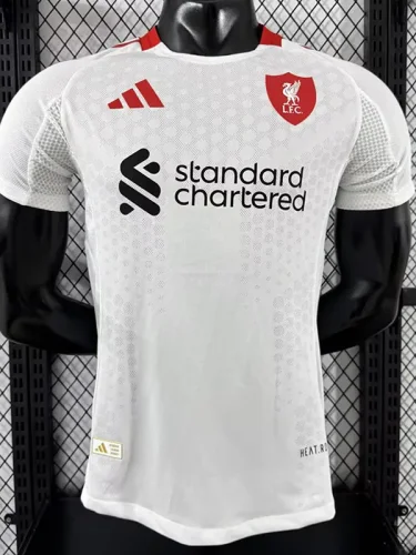 25-26 LIV White Player Version Soccer Jersey