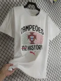 25-26 Portugal Champion White High Quality Casual T-Shirt