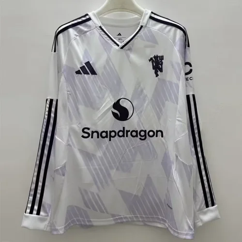 25-26 Man Utd Away Long Sleeve Soccer Jersey (长袖)