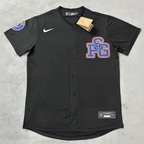 25-26 PSG Black Casual Edition Baseball Jersey