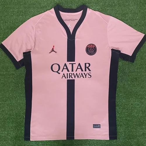 24-25 PSG Third Print PSG X Black-Pink Fans Soccer Jersey