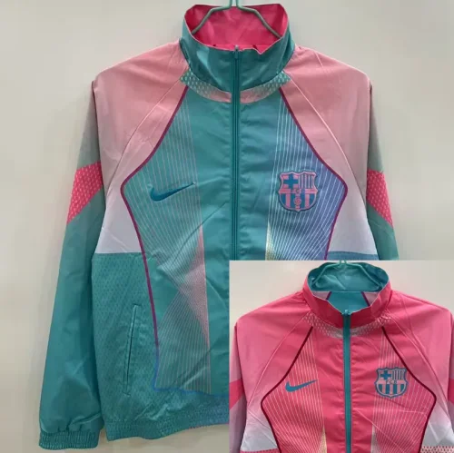 25-26 BAR Green & Pink Double Sided Windbreaker (双面风衣)(刺绣)