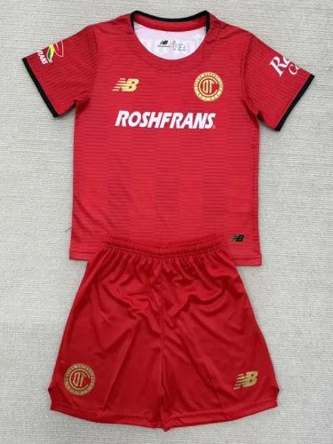 25-26 Toluca Home Kids Soccer Jersey