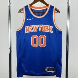 22-23 KNICKS CLARKSON #00 Blue Top Quality Hot Pressing NBA Jersey