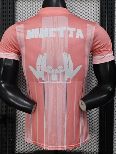 25-26 Marseille Pink Joint Edition Player Version Training shirts