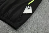 25-26 Marseille Black Hoodie Jacket Tracksuit