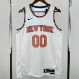 22-23 KNICKS CLARKSON #00 White Top Quality Hot Pressing NBA Jersey