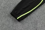 25-26 Marseille Black Hoodie Jacket Tracksuit