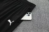 25-26 Marseille Black Hoodie Jacket Tracksuit