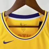 22-23 Lakers AYTON #5 Yellow Top Quality Hot Pressing NBA Jersey(圆领)