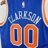 22-23 KNICKS CLARKSON #00 Blue Top Quality Hot Pressing NBA Jersey