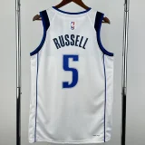22-23 Dallas Mavericks RUSSELL #5 White Top Quality Hot Pressing NBA Jersey(V领)