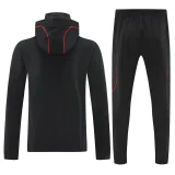 25-26 River Plate Black Hoodie Jacket Tracksuit
