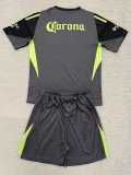 25-26 Club America Black GoalKeeper Kids Soccer Jersey