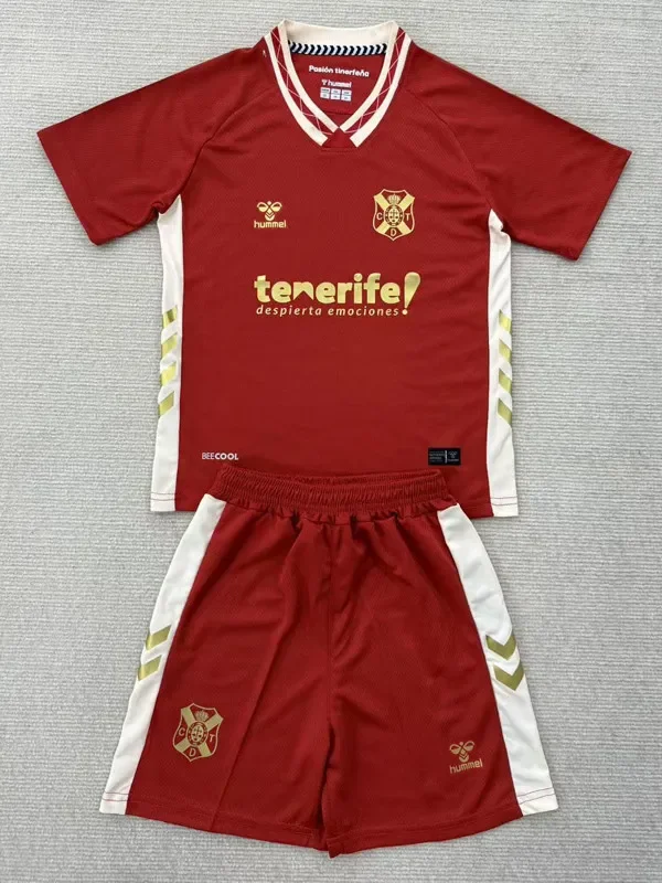25-26 CD Tenerife Away Kids Soccer Jersey