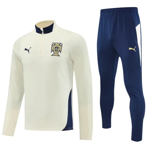 25-26 Portugal Light yellow Half Pull Tracksuit (半拉链)