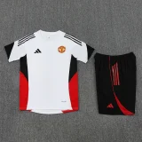25-26 Man Utd White Training Short Suit