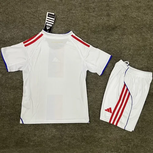 25-26 Lyon Home Kids Soccer Jersey