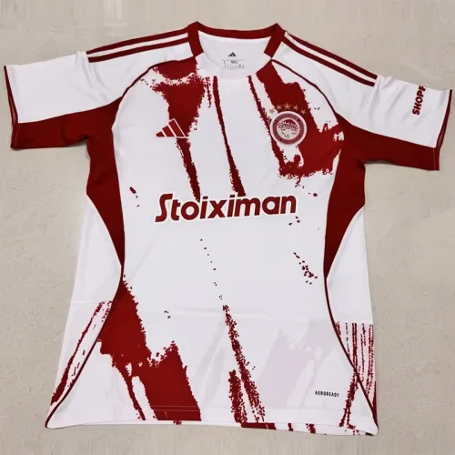 25-26 Olympiacos Away Fans Soccer Jersey
