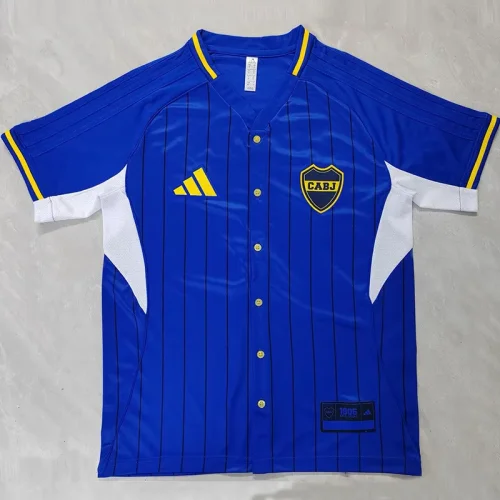 25-26 Boca Juniors Blue Casual Edition Baseball Jersey