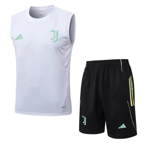25-26 JUV White Tank top and shorts suit #D25143