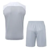25-26 RMA Grey white Tank top and shorts suit #D25151