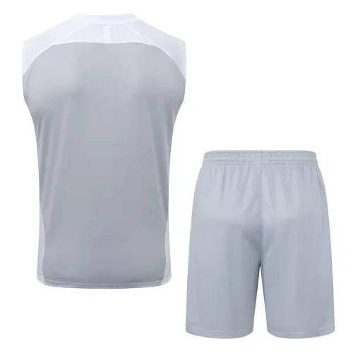 25-26 RMA Grey white Tank top and shorts suit #D25151