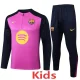 25-26 BAR Purple Kids Half Pull Tracksuit #E2506(童装)(半拉链)