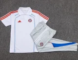 25-26 Bayern White Polo Tracksuit #C2555