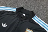 25-26 Argentina Dark gray Kids Half Pull Tracksuit #E2541(童装)(半拉链)