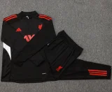 25-26 LIV Black Kids Half Pull Tracksuit #E2535(童装)(半拉链)