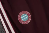 25-26 Bayern Deep Red Kids Half Pull Tracksuit #E2515(童装)(半拉链)