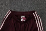 25-26 Bayern Deep Red Kids Half Pull Tracksuit #E2515(童装)(半拉链)