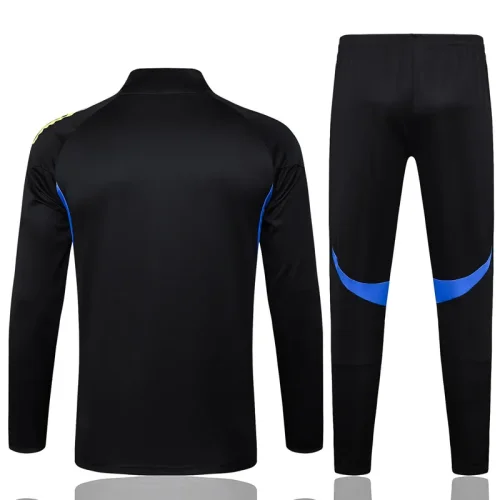25-26 Man Utd Black Kids Half Pull Tracksuit #E2554(童装)(半拉链)