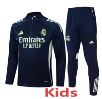 25-26 RMA Royal blue Kids Half Pull Tracksuit #E2539(童装)(半拉链)