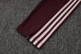 25-26 Bayern Deep Red Kids Half Pull Tracksuit #E2515(童装)(半拉链)