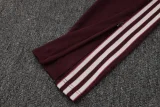 25-26 Bayern Deep Red Kids Half Pull Tracksuit #E2515(童装)(半拉链)