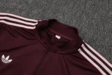 25-26 Bayern Deep Red Kids Half Pull Tracksuit #E2515(童装)(半拉链)
