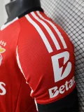 25-26 Benfica Home Player Version Soccer Jersey (黑白圆领)