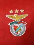 25-26 Benfica Home Player Version Soccer Jersey (黑白圆领)