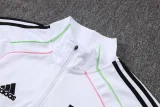 25-26 JUV White Kids Half Pull Tracksuit #E2599(童装)(半拉链)